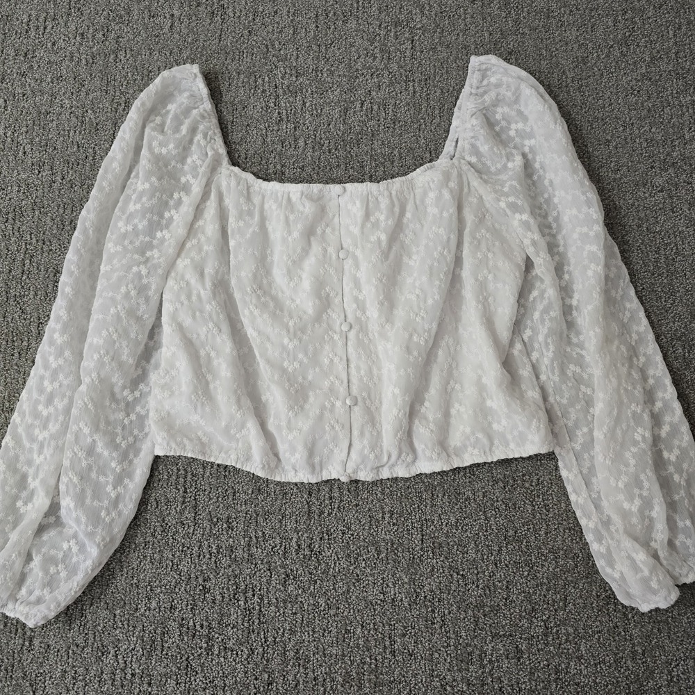 Heatherly Floral Off Shoulder Blouse Womens XL Boho‎ Cottagecore Romantic